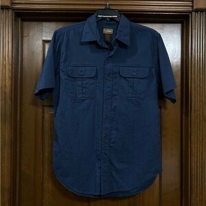 Schmidt Workwear Dark Blue 100% Cotton Button-Up Shirt Men’s Medium NWOT